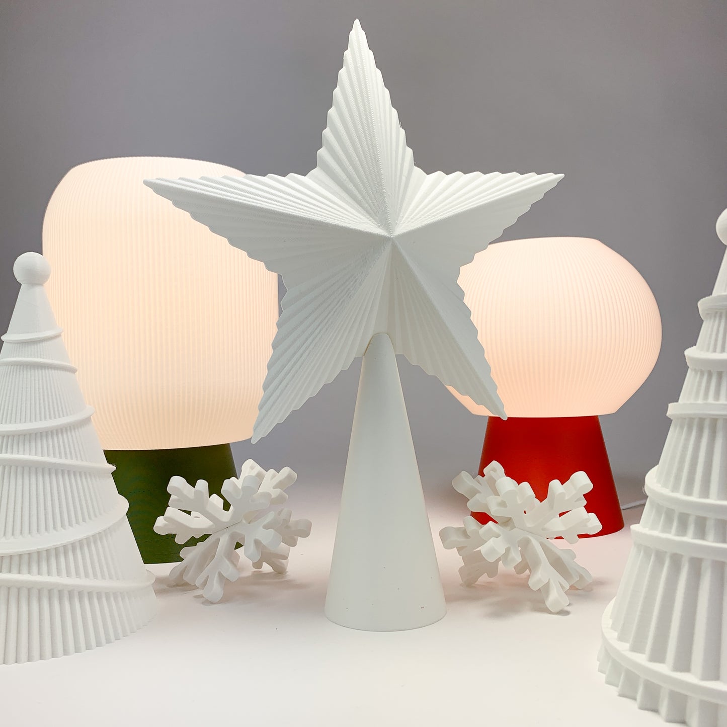 Star Tree Topper - Christmas Tree Topper - Mantel Decoration - Christmas Decoration - Modern Holiday Decoration - White Star - Honey and Ivy